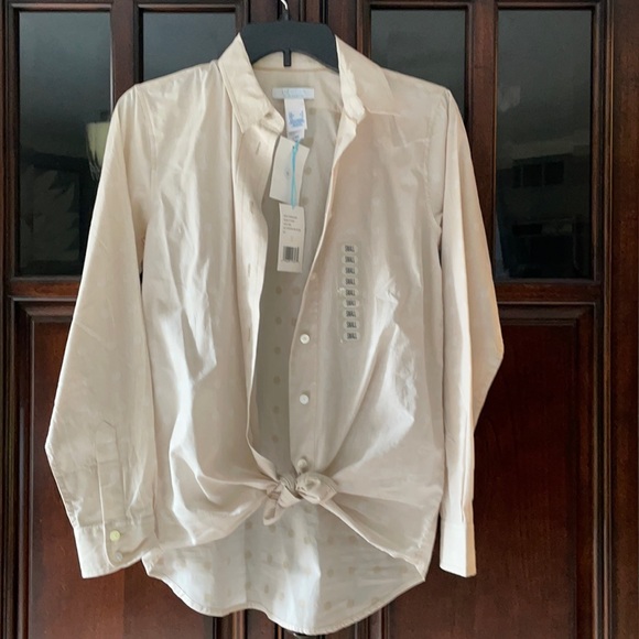 🎁 NWT LizWear US small Women’s Button Down Top - Picture 1 of 6